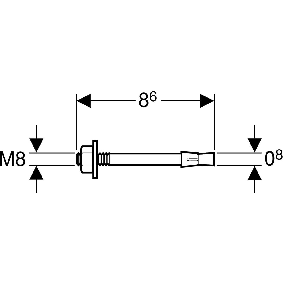 Geberit Schwerlastanker M8 461.037.26.1 - Bild 2