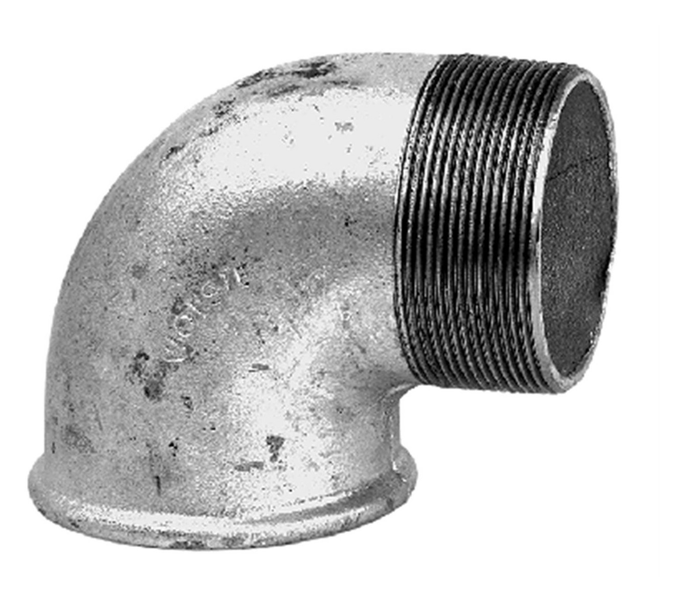 Grundfos Winkel 90 Grad Rp2 / R2 verzinkt 96001980, für Schmutz-/Abwasserpumpe - Bild 1