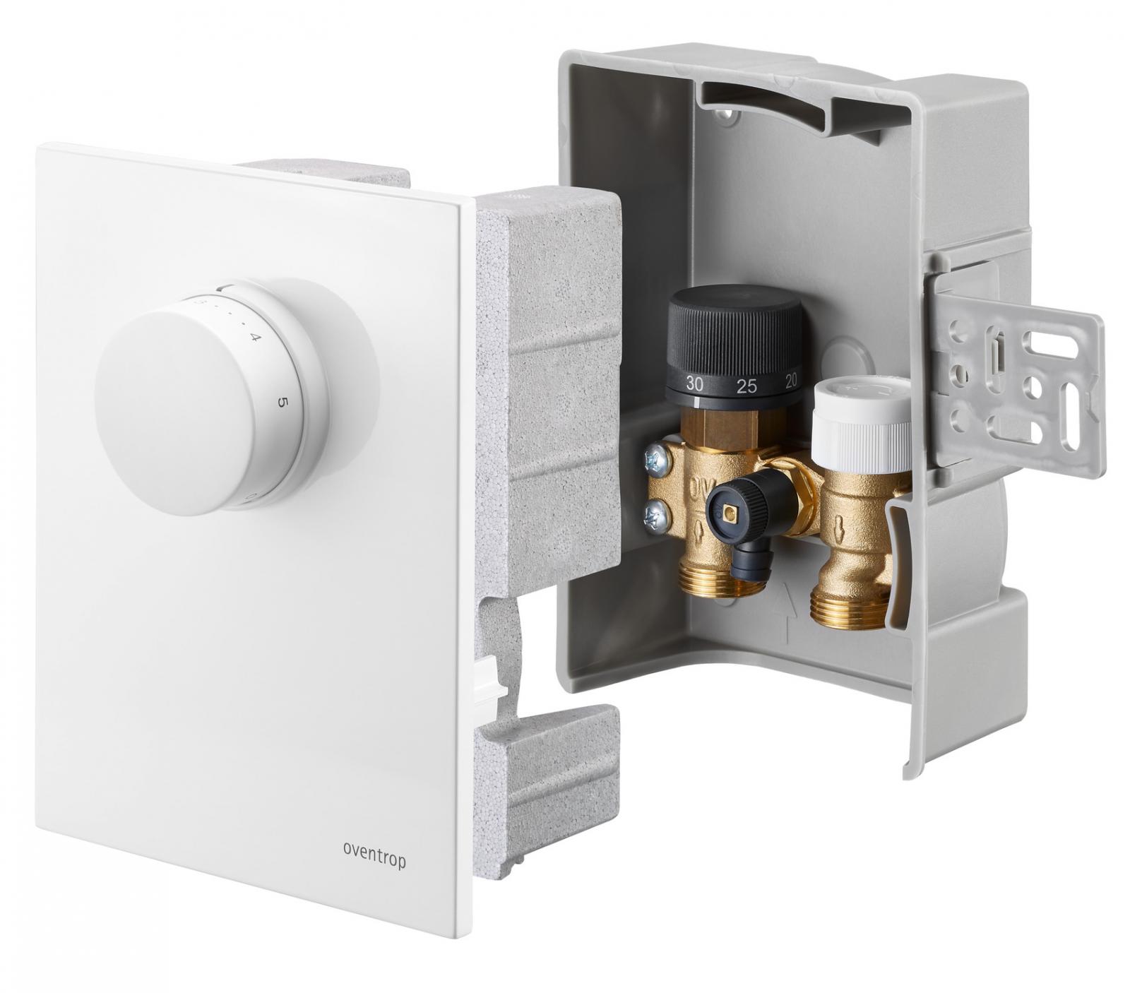Oventrop Unibox T-RTL Raum- und Rücklauftemperaturregelung, mit Abdeckung weiß, 1022733 - Bild 1