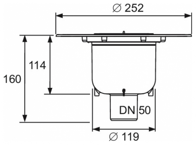 TECEdrainpoint S Ablauf DN 50 senkrecht mit Seal System Universalflansch 3601600 - Bild 2