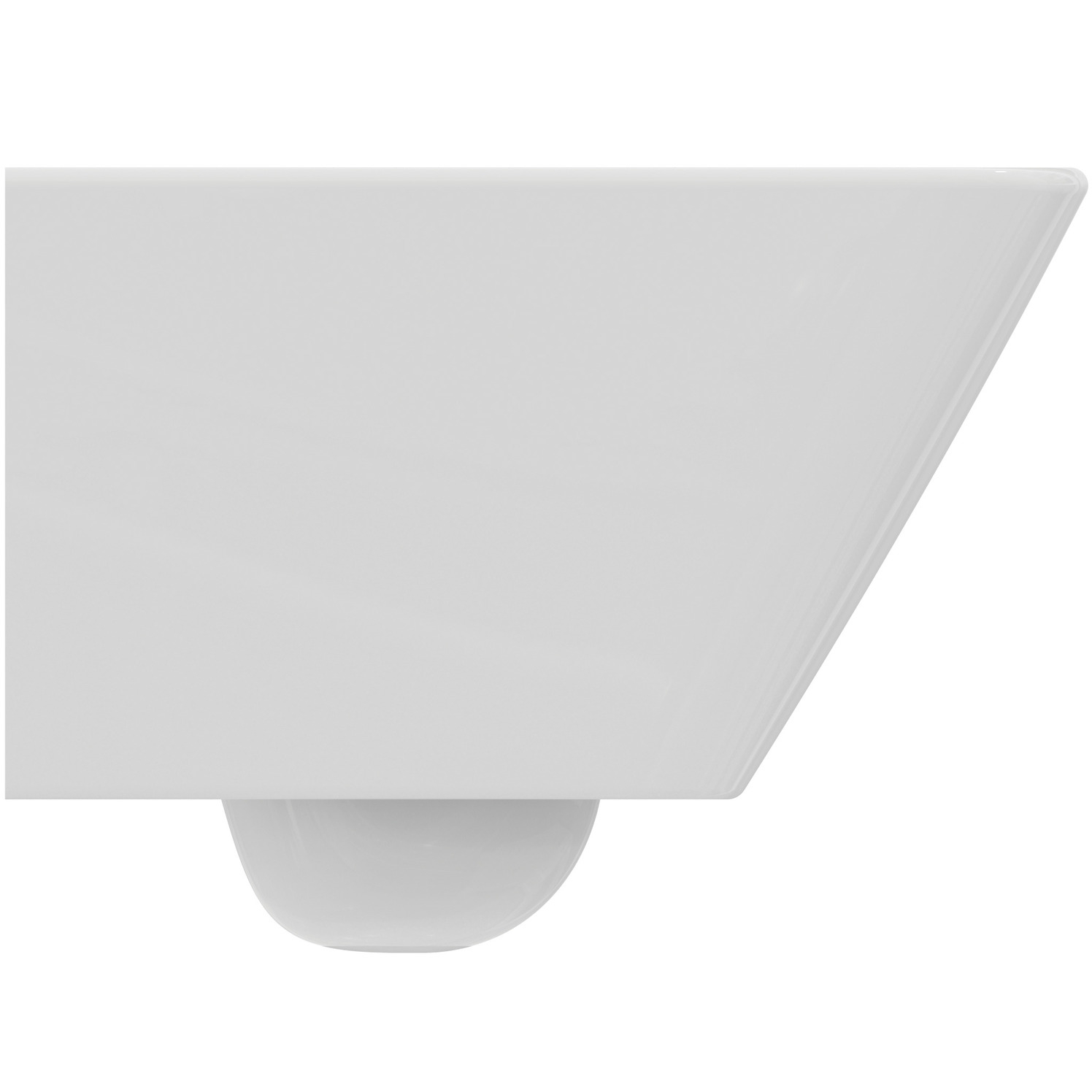 VIGOUR Wand-Tiefspül-WC derby V3 edge verkürzt 48cm PflegetectPlus weiss, spülrandlos