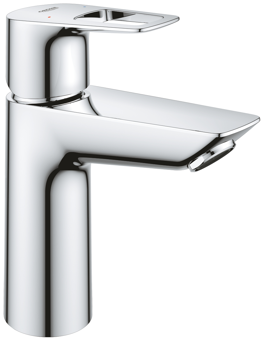 GROHE Waschtischbatterie BauLoop M-Size mit PushOpen Ablaufgarnitur chrom 23886001 - Bild 1