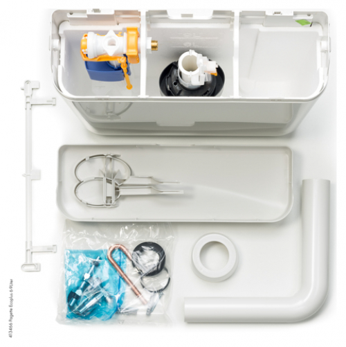 Pagette Spülkasten ecoPlus 6-9 Liter Aufputz 2-Mengen schwitzwassergedämmt weiß 7.9519-0102 - Bild 2