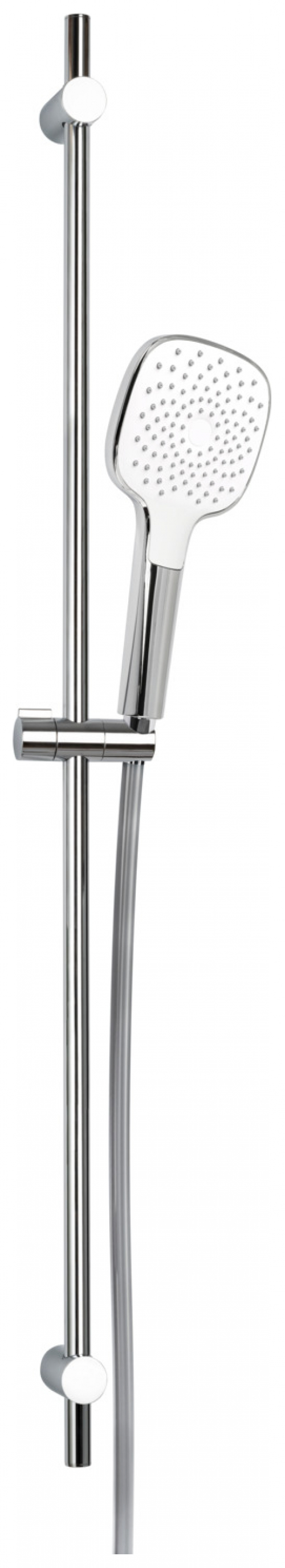 VIGOUR Brausegarnitur individual 2.2 mit Stange 90cm, Schlauch, Handbrause softedge verchromt - Bild 1