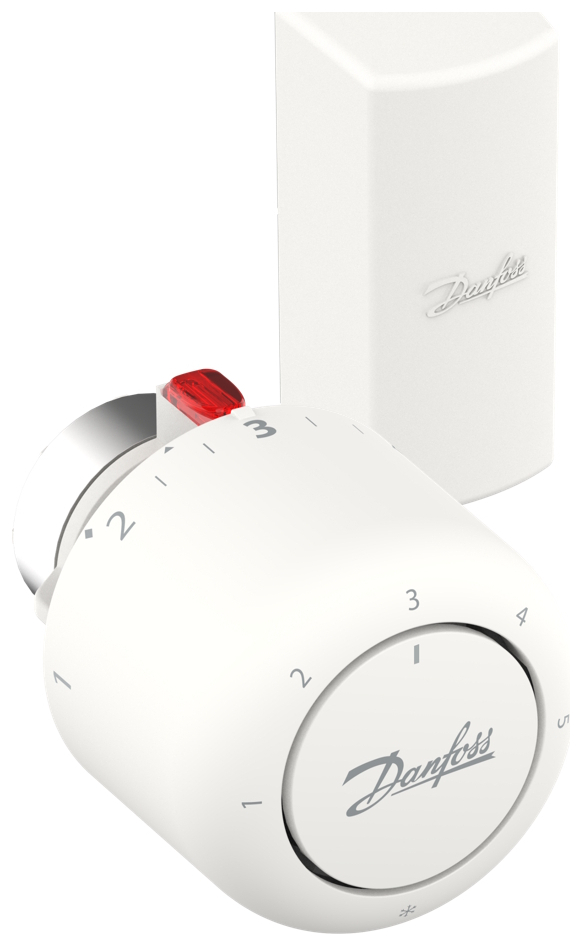 Danfoss Thermostatkopf Aero RA/VL, Gas, Fühler, 7-28°C, mit Fernfühler 0-2m, Frostschutzfunktion