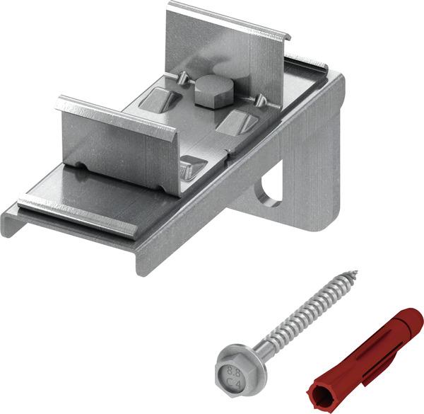 TECEprofil Doppelbefestigung für 2 Profilrohre mit Schraube und Dübel 9030011 - Bild 1