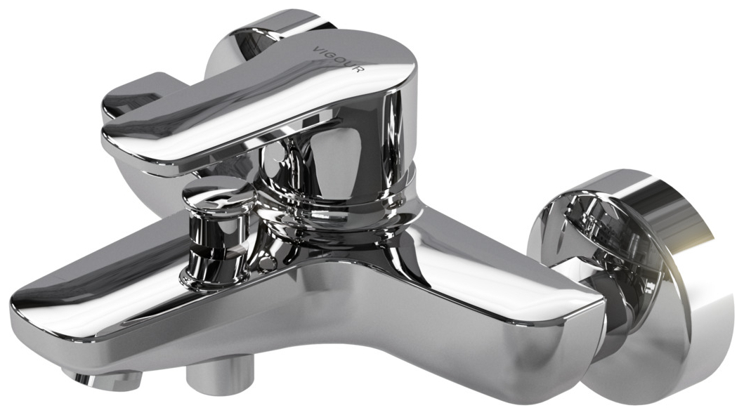 VIGOUR Einhand-Aufputz-Badebatterie derby V3 ohne Brausegarnitur verchromt