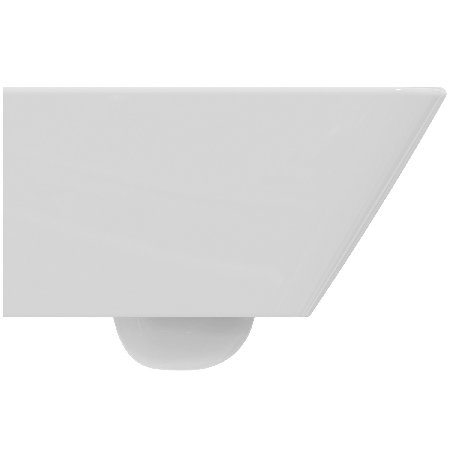 VIGOUR Wand-Tiefspül-WC derby V3 edge PflegetectPlus weiss, spülrandlos, verdeckte Befestigung