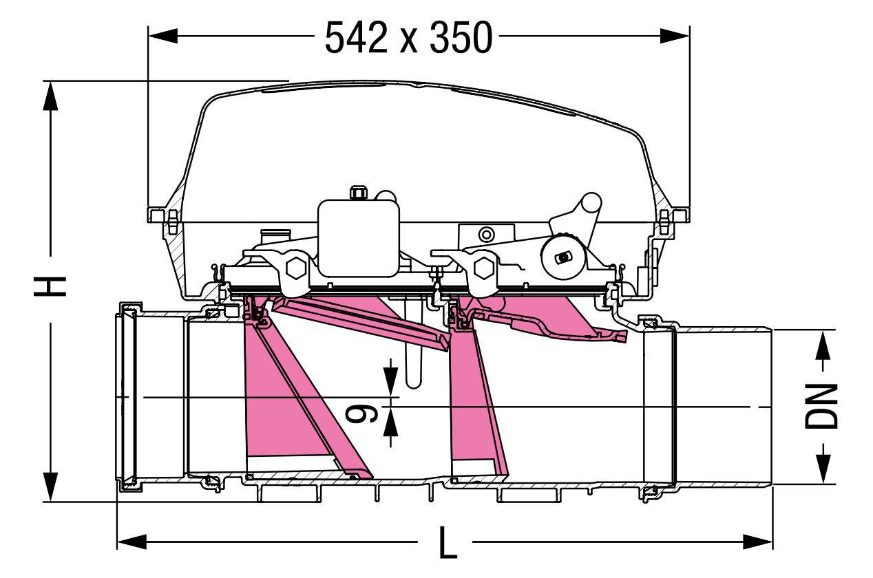 Kessel Rückstauautomat Staufix FKA Komfort DN 200, freiliegende Leitung 84200 - Bild 2