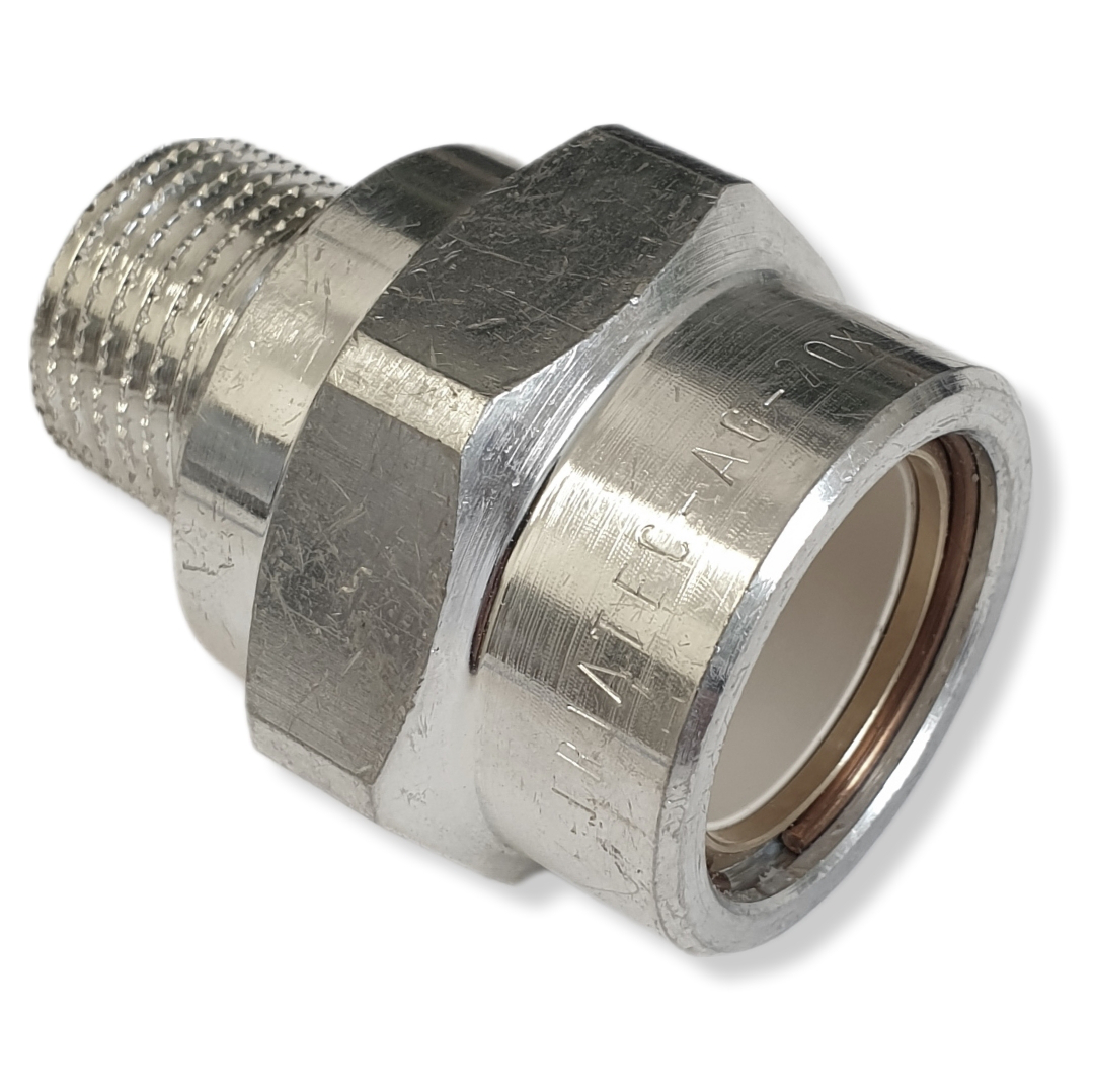 Friatherm Übergang kurz Aussengewinde 25 mm x 3/4'' AG mit Klebanschluss - Bild 1