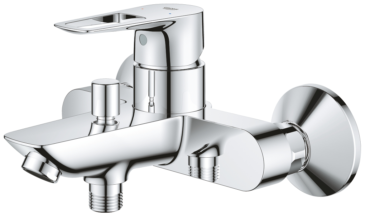 GROHE Wannenbatterie BauLoop für Wandmontage eigensicher chrom 23602001 - Bild 4