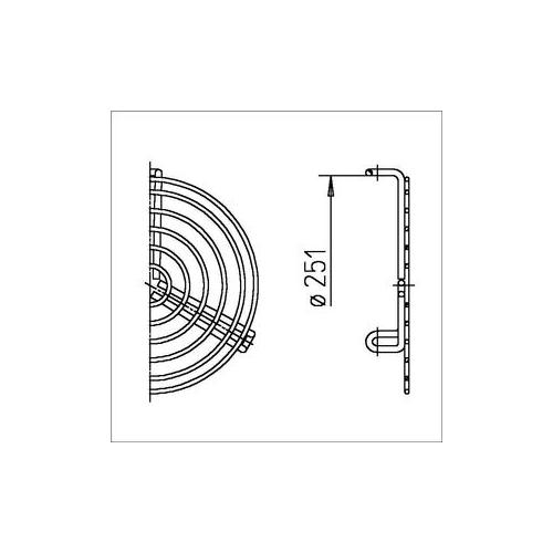 Helios Schutzgitter SGR 250 Stahl verzinkt 8 mm Maschenweite 5067 - Bild 3