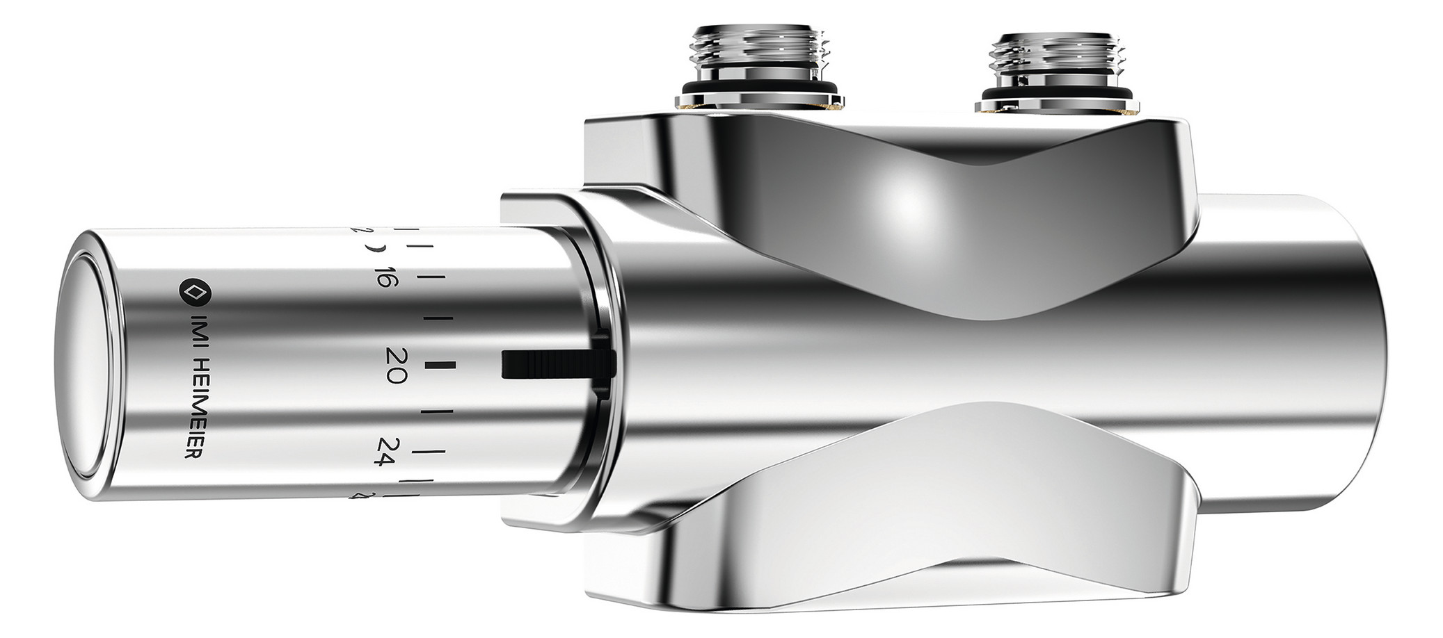 Heimeier Ventil Multilux 4-Eclipse-Set Halo, automatische Durchflussregelung, chrom 9690-59.800 - Bild 1