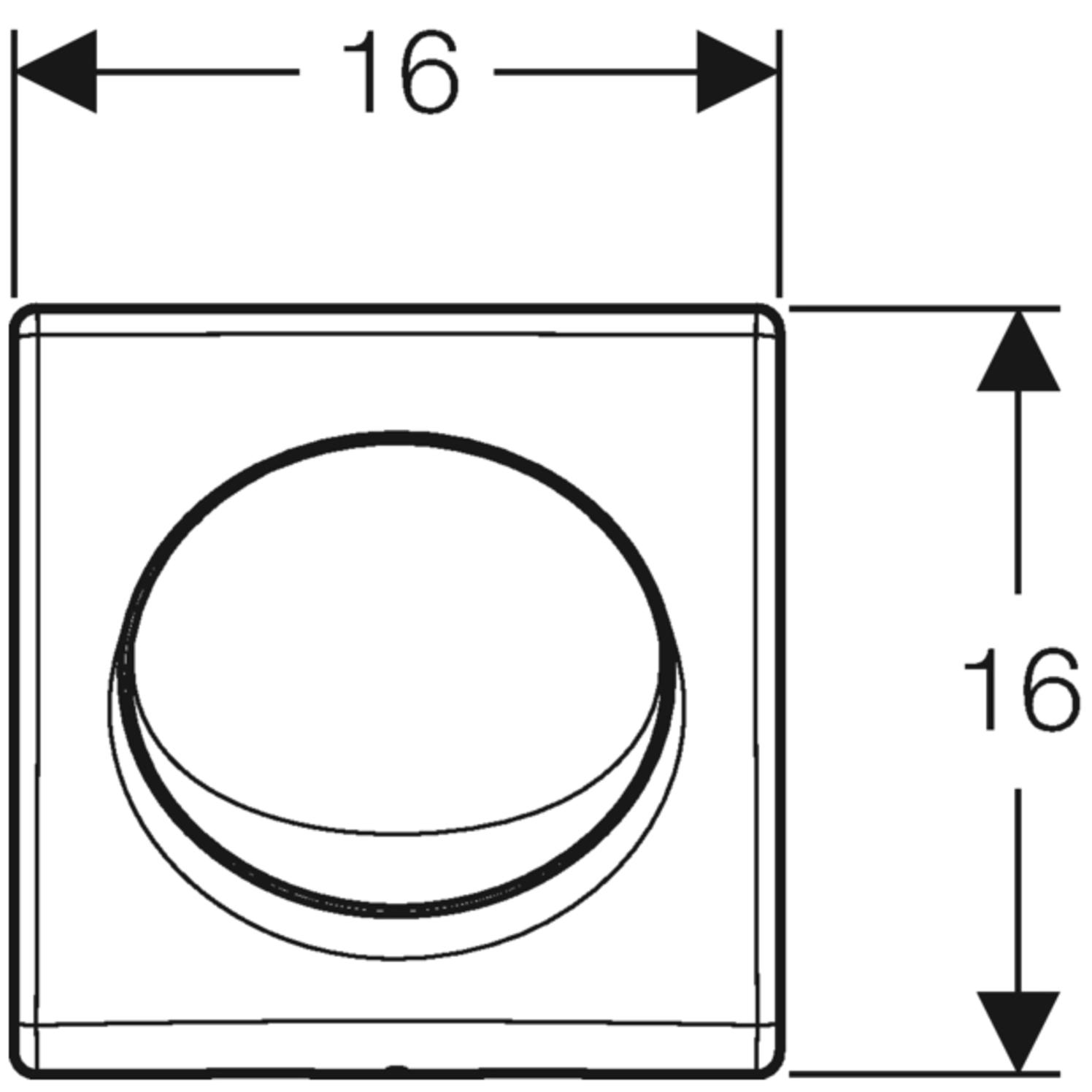 Geberit Urinal Handauslösung HyBasic pneumatisch chrom seidenglanz 115.820.46.5 - Bild 3