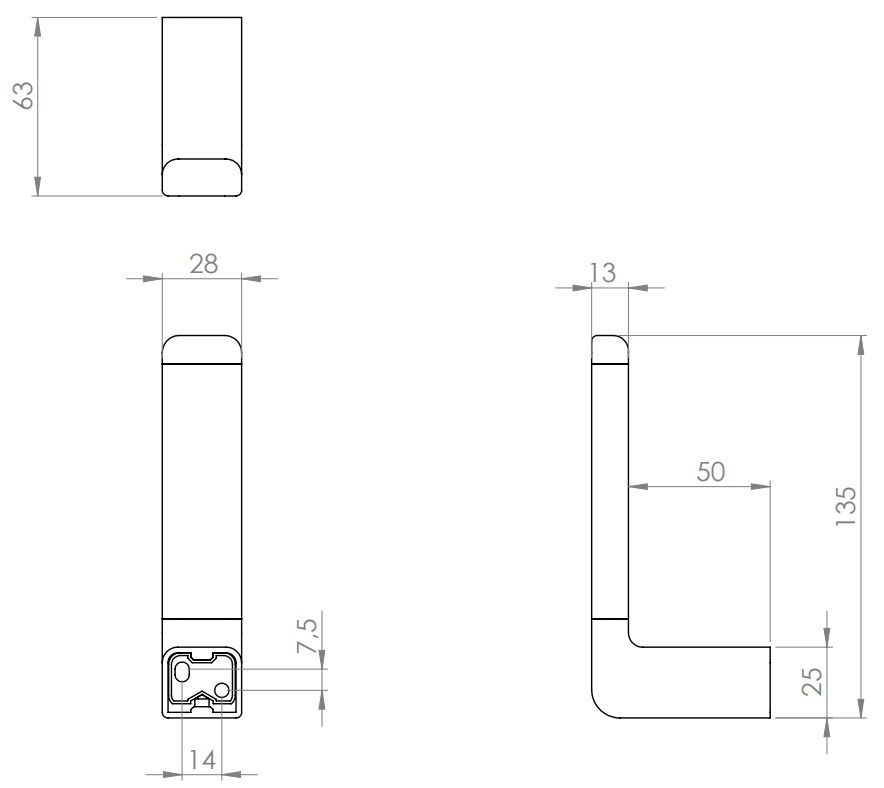 VIGOUR Reservepapierhalter derby V3 verchromt