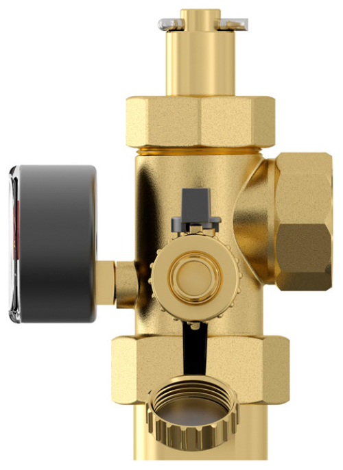 Flamco Anschlussgruppe Flexcon 1 mit Manometer und Absperrventil