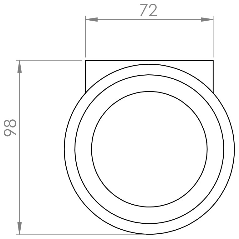 VIGOUR Seifenhalter derby V3 mit Glas verchromt