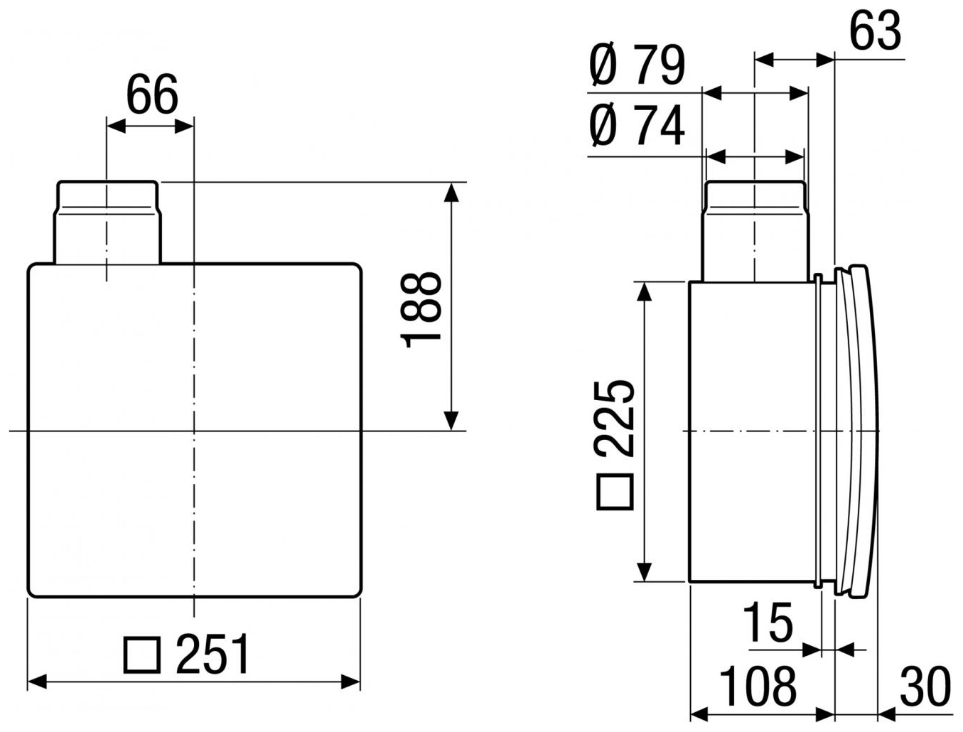 Maico Unterputzgehäuse ER-UPD mit Brandschutz-Absperrvorrichtung 0093.0972 - Bild 2