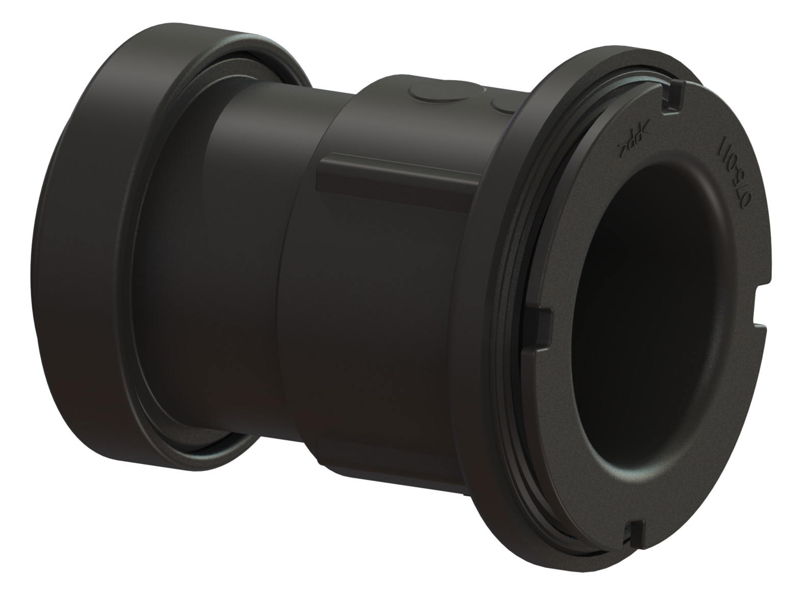 KESSEL Zulaufstutzen DN 50 ABS mit Dichtung und Gewindering 39005 - Bild 1