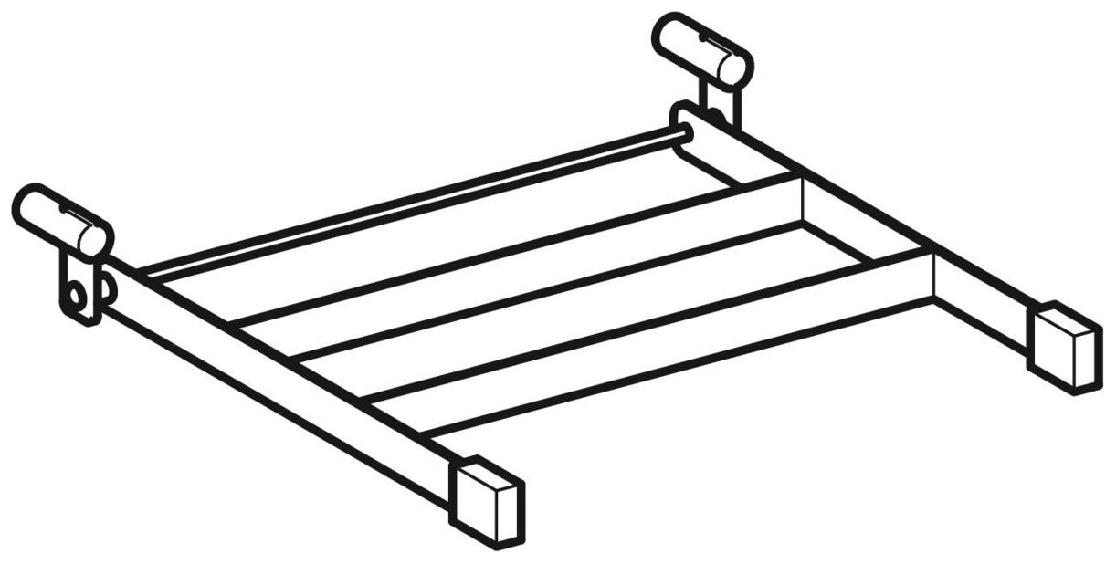 Geberit Publica Klapprost Edelstahl mit Puffern 552201000, für Geberit Ausgussbecken  - Bild 2