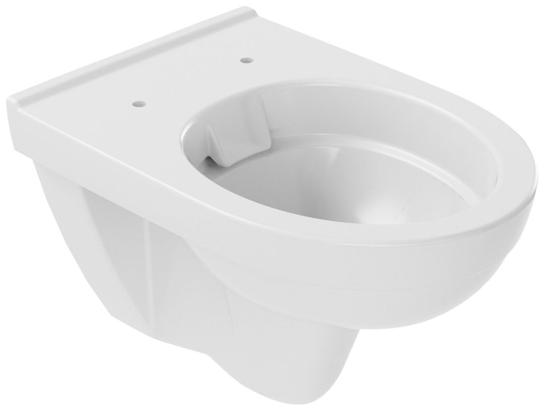 VIGOUR Wand-Tiefspül-WC clivia V2 weiss, spülrandlos