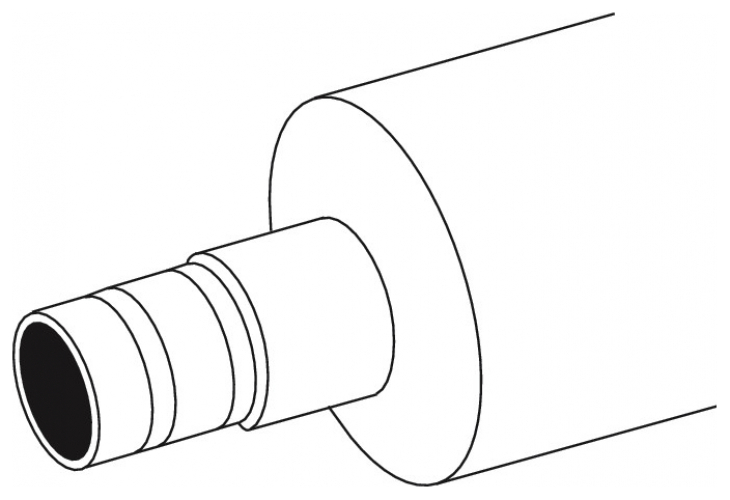 TECEflex Verbundrohr PE-Xc/Al/PE-RT Dim. 16 (17x2,75 mm) vorgedämmt RS 26 mm rot, Rolle je 25m - Bild 2