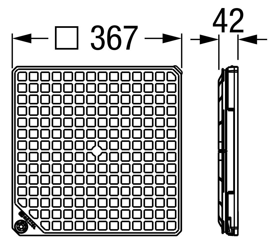 KESSEL-Abdeckplatte schwarz 830050, zu Aqualift F Compact und Aqualift S Compact - Bild 2