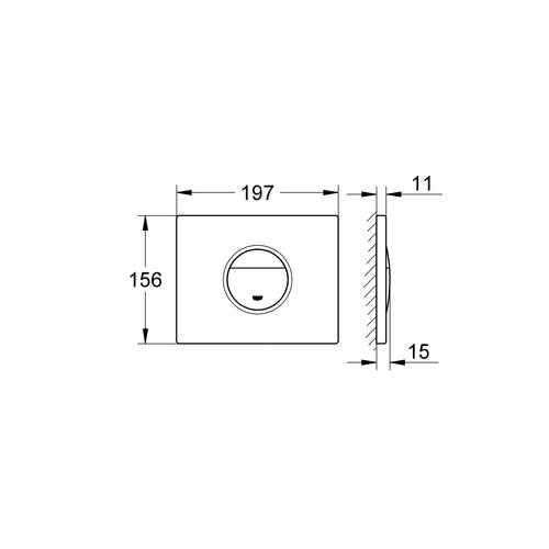 Grohe Nova Cosmopolitan Betätigungsplatte weiss 38765SH0 - Bild 3