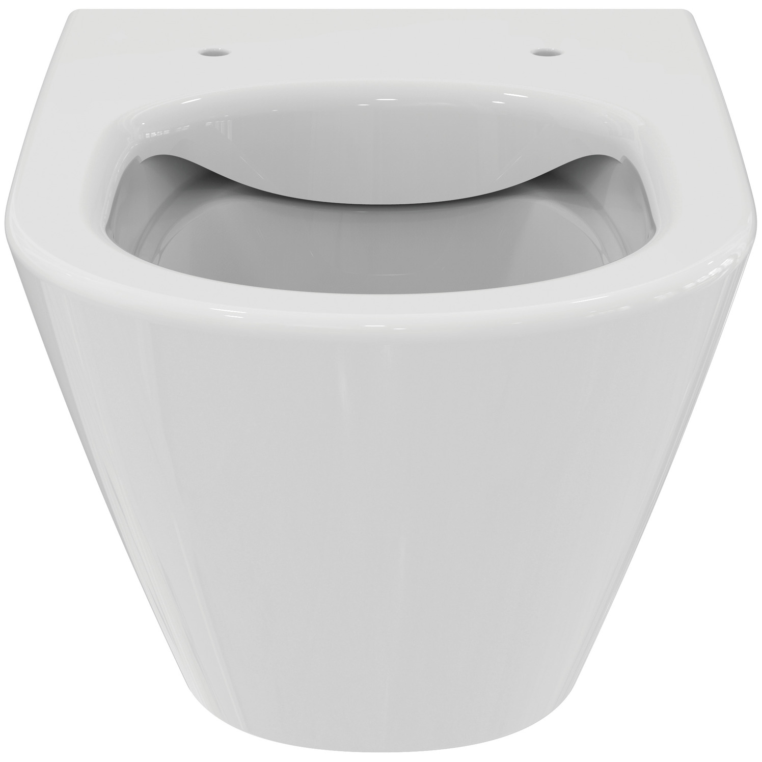 VIGOUR Wand-Tiefspül-WC derby V3 PflegetectPlus weiss, spülrandlos, offene Befestigung