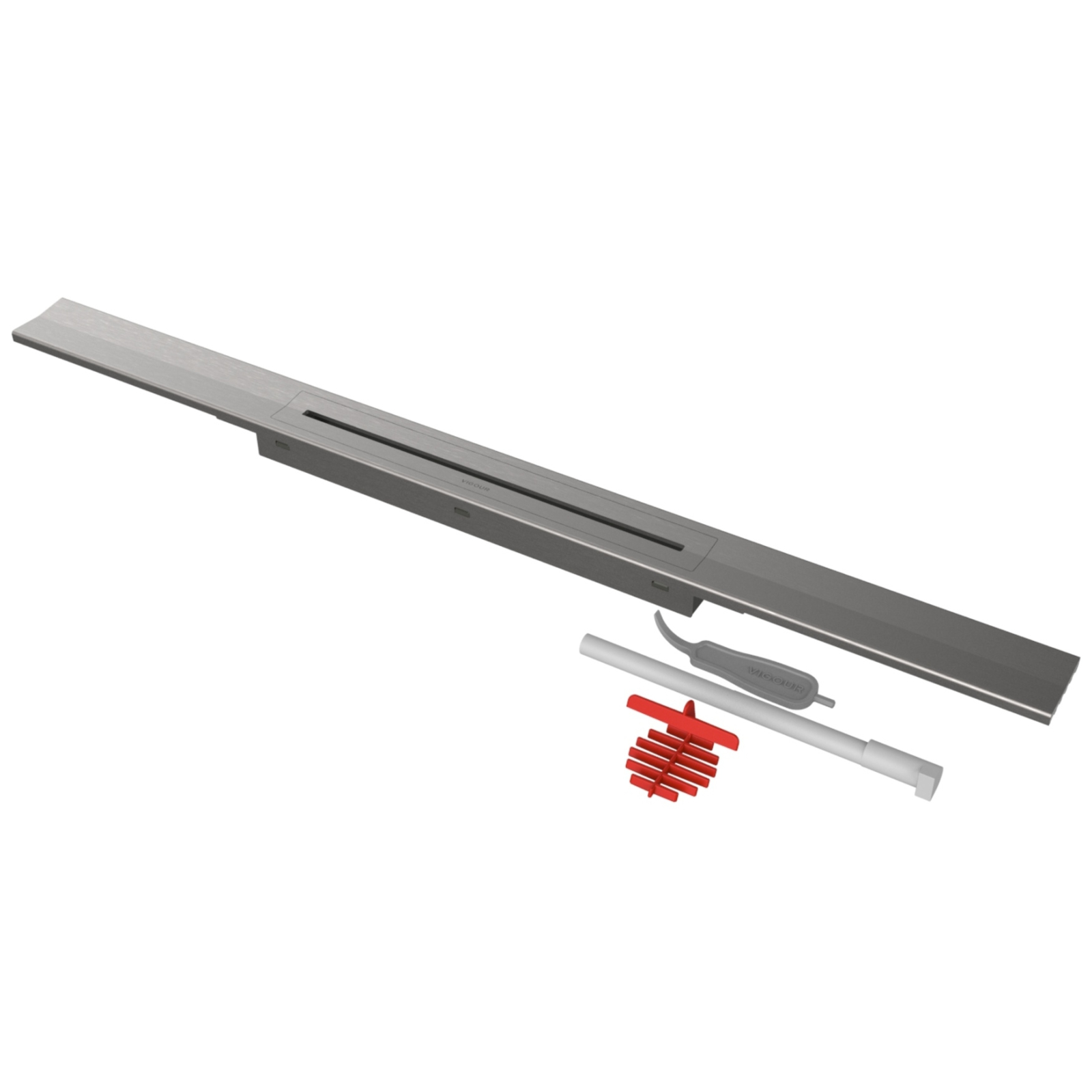 VIGOUR Duschrinne Designset individual 4.0 poliert 700 mm, für Rohbauset V4GK