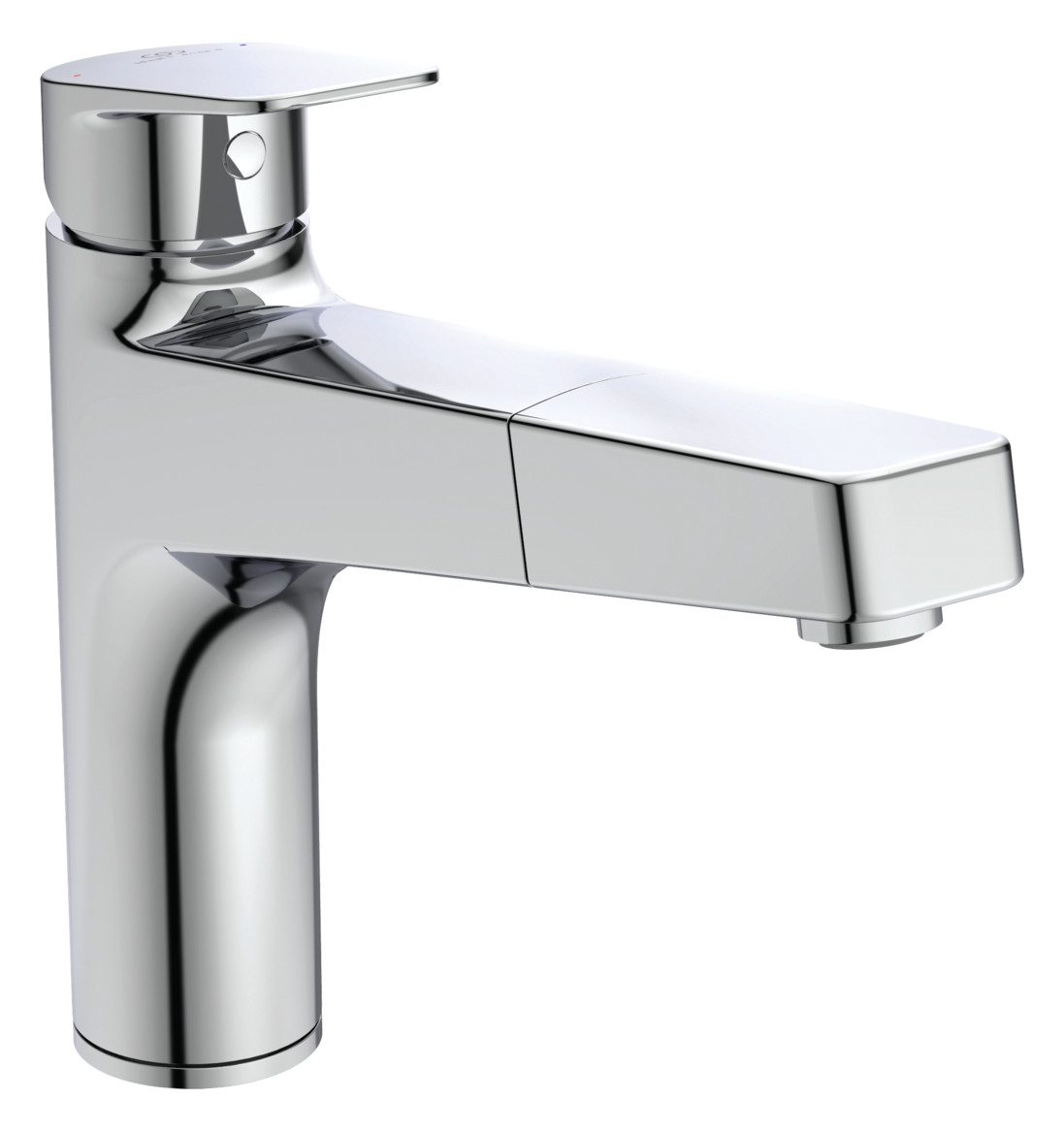 Ideal Standard Ceraplan Küchenarmatur Chrom hoher Auslauf mit 1-Funktions-Handbrause BD331AA - Bild 1