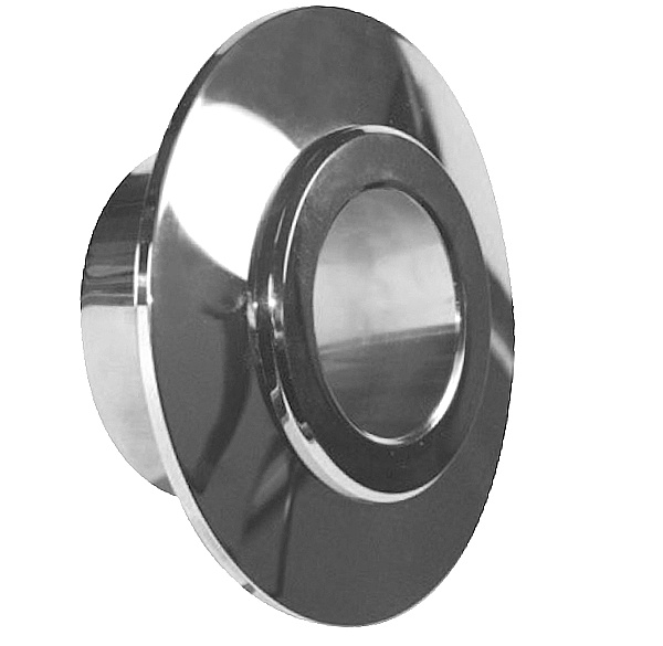 Allmess UniRO-C (Rosette + Zylinder) 2-teilig verchromt 13549, zum System UniKoax