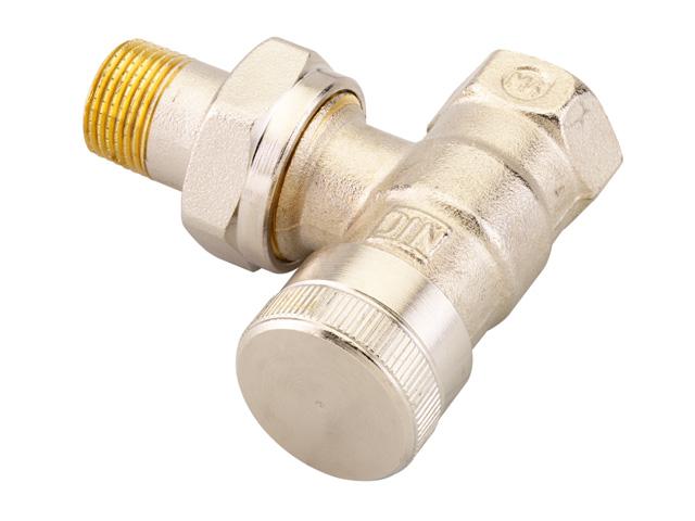 Danfoss Rücklaufverschraubung RLV 10 R 3/8, Eck, vernickelt 003L0141 - Bild 1