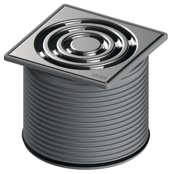 TECEdrainpoint S Rostrahmen Edelstahl 100x100 mm inklusive Designrost 3660002 - Bild 1