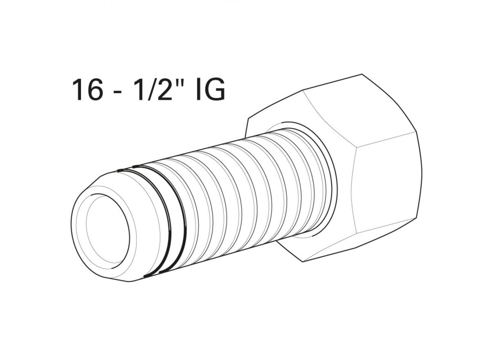 Fränkische Abdrückstopfen alpex 16 - 1/2'' IG innenschneidend 79116001 - Bild 2