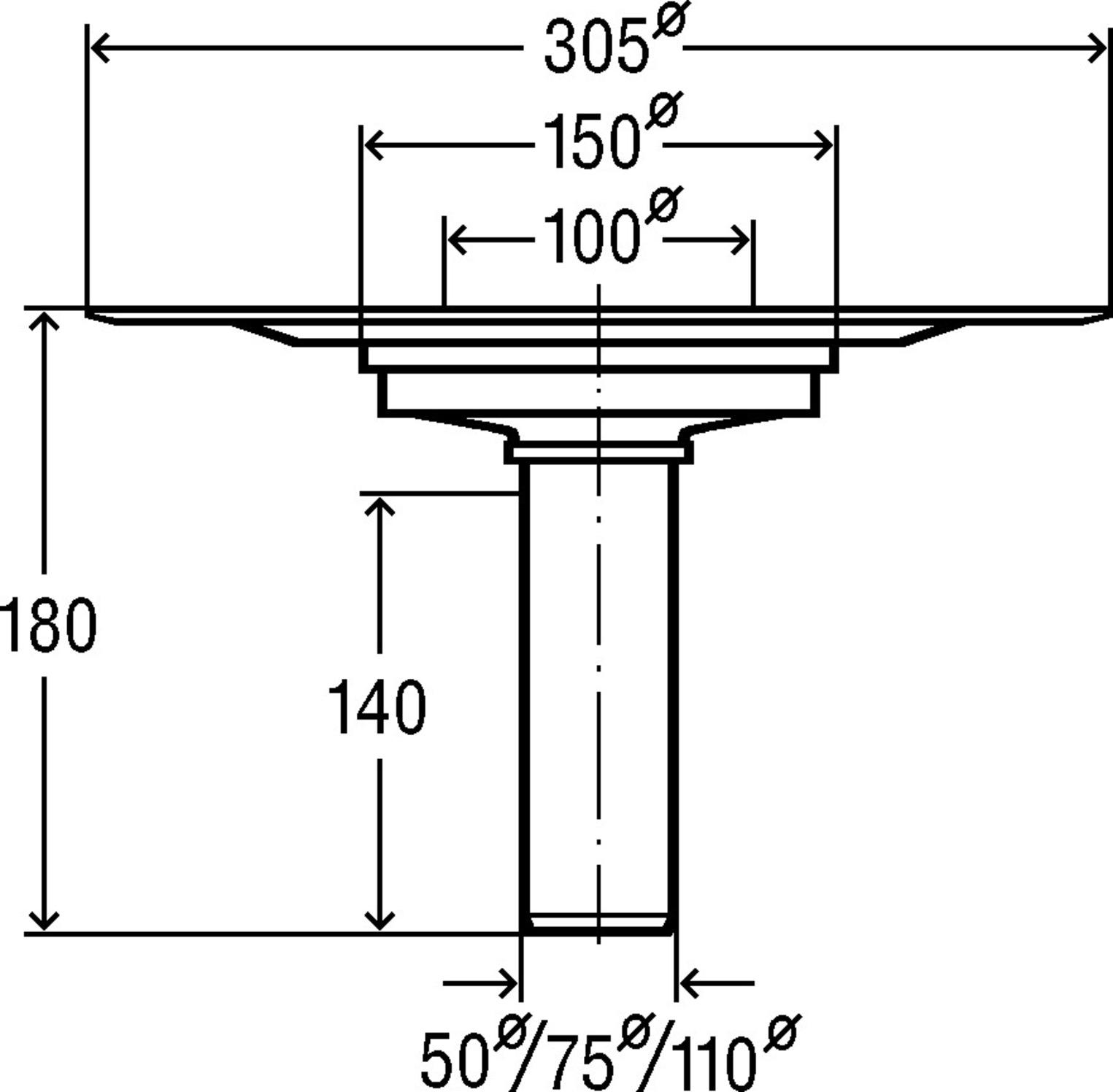 Viega Balkon-/Terrassenablauf Advantix DN 70 Ablauf senrecht, Klasse H 4946.2 - Bild 3