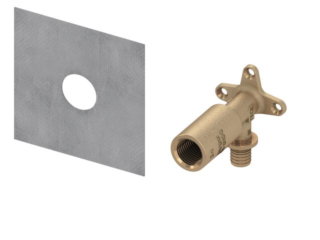 TECEprofil System-Wandscheibe lang TECE 1/2 x 1/2'' aus Rotguss 9.021.017 - Bild 1