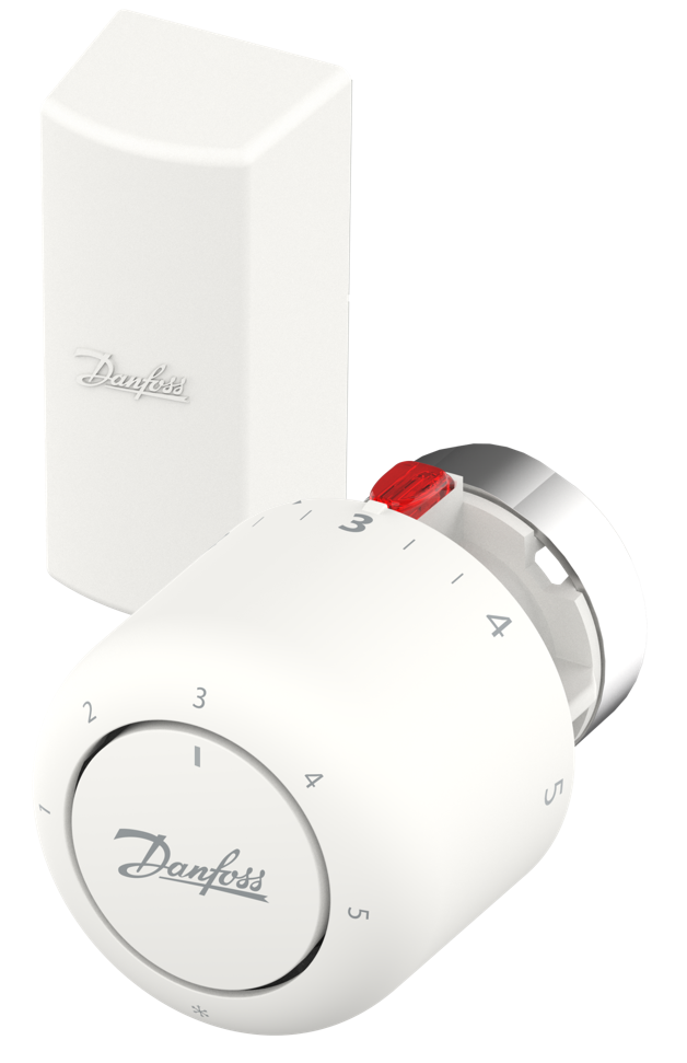 Danfoss Thermostatkopf Aero RA/V 7-26°C RAL9016 Fernfühler Kapillarrohrlänge 0-2m 015G4562 - Bild 3
