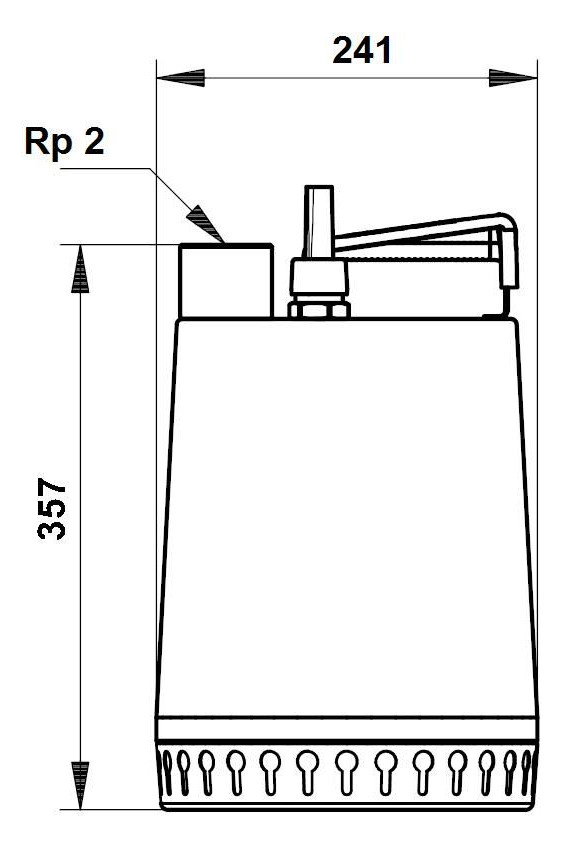 GRUNDFOS Schmutzwasserpumpe Unilift AP12.50.11.3 3x400V 1,2kW 10m Kabel 96001975 - Bild 2