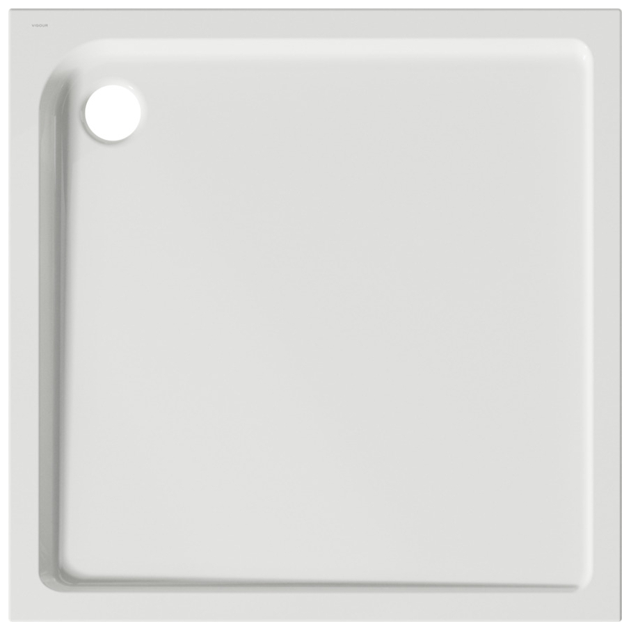 VIGOUR Duschwanne Acryl one 100x100x2.5cm weiss - Bild 1