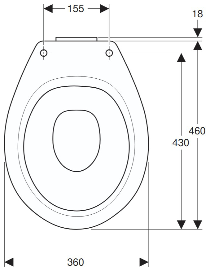 VIGOUR Stand-Tiefspül-WC clivia plus +6cm weiss, Abgang waagerecht  - Bild 5