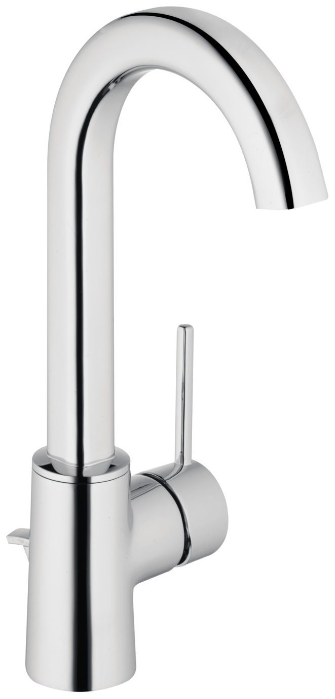 VIGOUR individual Waschtischbatterie GRACE C-Auslauf mit Ablaufgarnitur verchromt - Bild 1