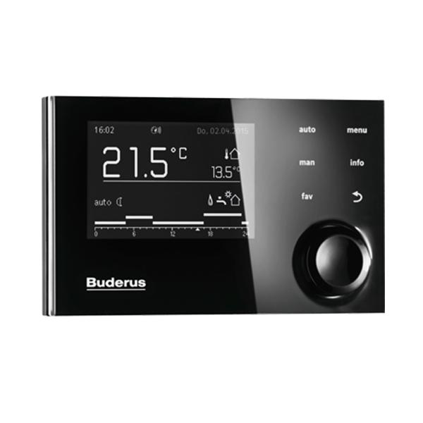 Buderus Logamatic RC310 schwarz System-Bedieneinheit, mit Außenfühler T1 für EMS plus - Bild 2