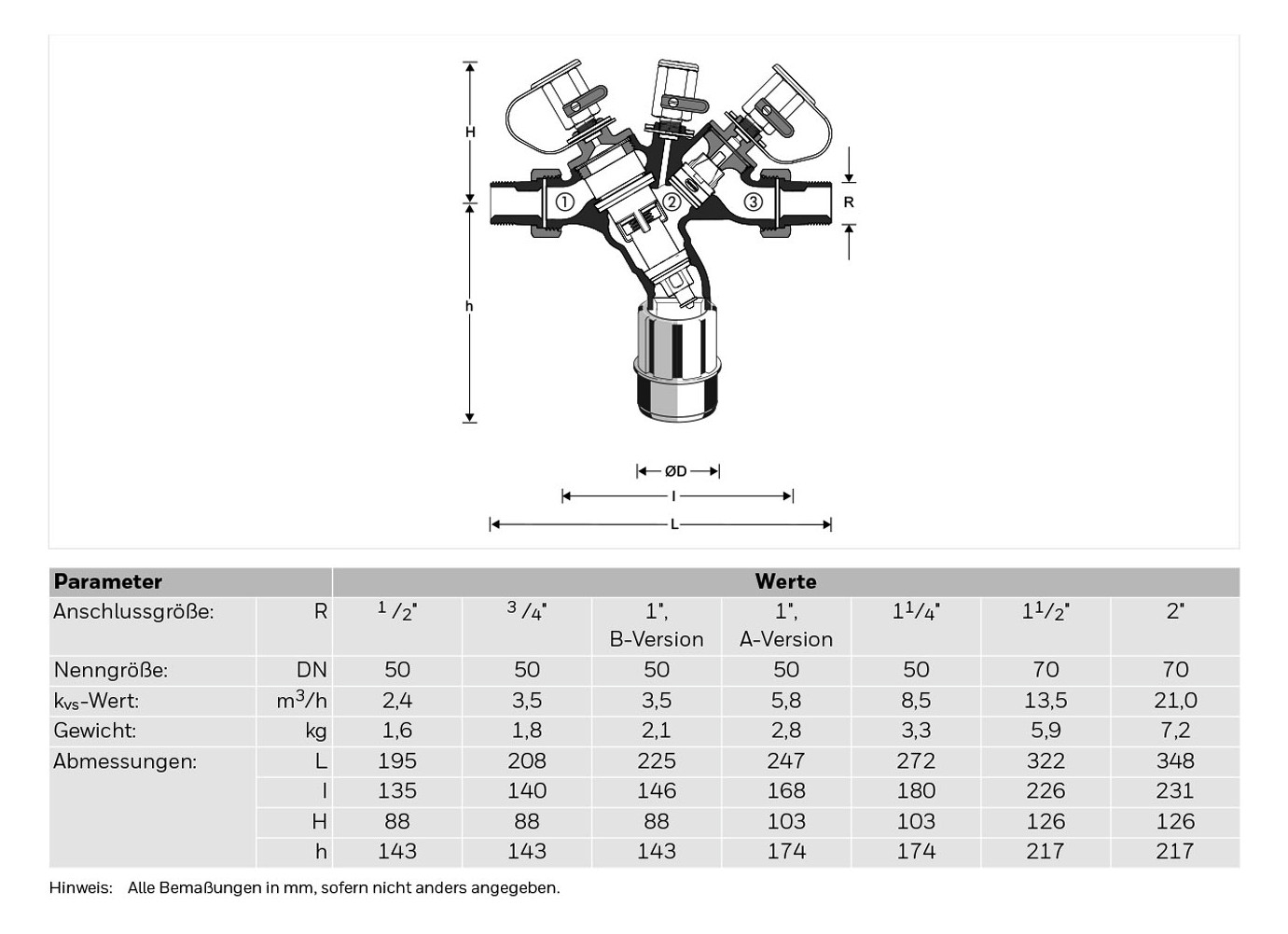 Resideo Systemtrenner BA295S-LF Bauart BA, Messing bleifrei, R 1 1/2'' Gewindeanschluss