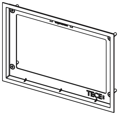 TECE WC-Abdeckrahmen aus Metall chrom glänzend für WC-Einbaurahmen 9240645 - Bild 3