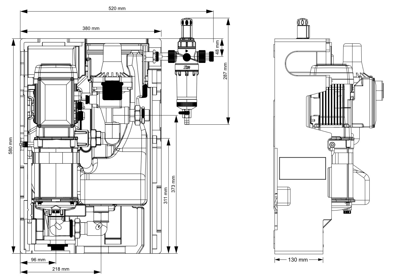 SYR Sicherheitstrennstation STS 5 (Modell 2023) mit Wandhalterung 6500.00.002 - Bild 4