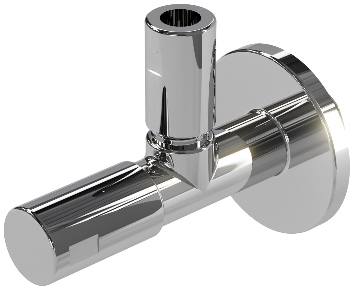 VIGOUR Design-Eckventil V3 1/2'' verchromt