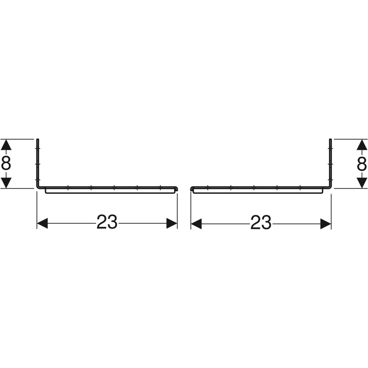 Geberit Duofix Befestigungsset für Ständerabstand 50-57,5 cm 111.869.00.1
