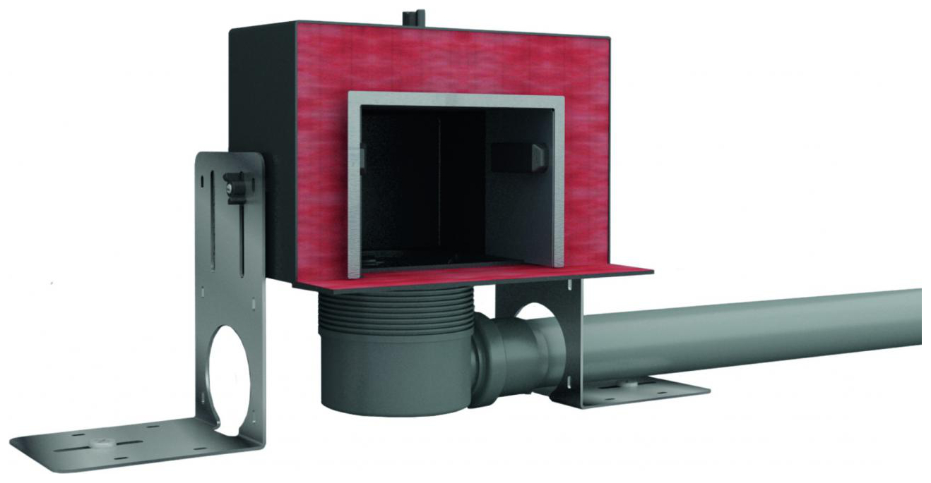 CONEL Duschablaufelement VIS für Wand- oder Bodenmontage, mit Rahmen Edelstahl matt - Bild 1