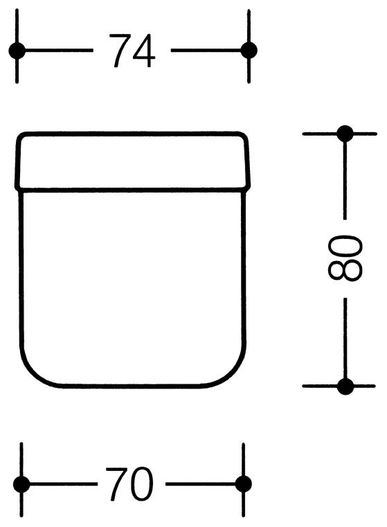 HEWI Serie 477 Polyamidbecher flachbodig reinweiß 477.04.020.99 - Bild 2